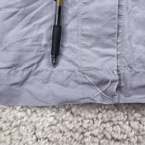 Cabi Tanner Trench Coat. Blue lavender. Linen Blend Y2k Old Money classic. Small - Picture 14 of 16